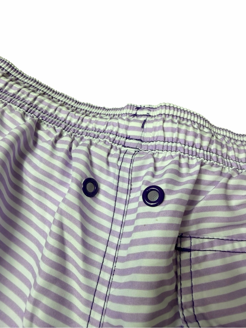 Calvin Klein Men’s Small Purple Ombré Gradient Stripe Swim Shorts - Picture 7 of 9
